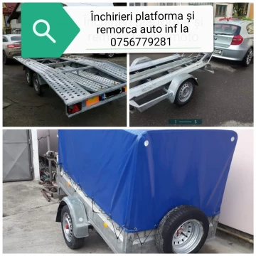 Închirieri platforma și remorca auto sau moto